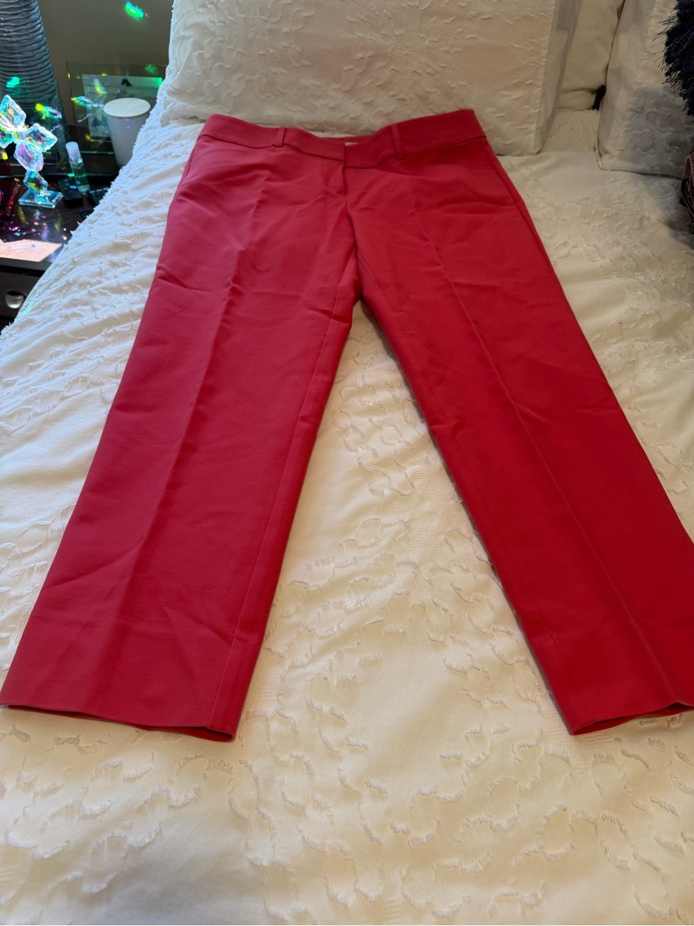 The Riviera Capri by LOFT in a deep pink/coral color size 8 w/stretch like new